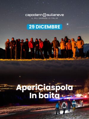 AperiCiaspola: ciaspolata notturna con vista panoramica e apericena in baita - 29 dicembre