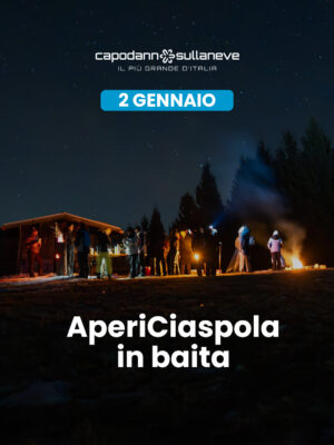 AperiCiaspola: ciaspolata notturna con vista panoramica e apericena in baita - 2 gennaio