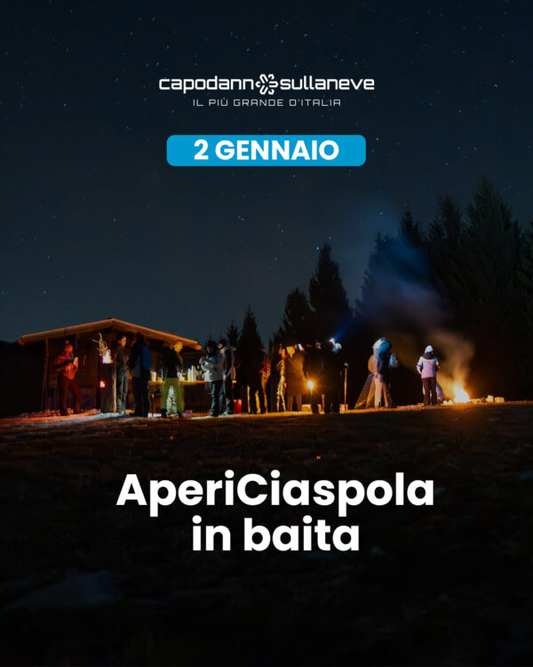 AperiCiaspola: ciaspolata notturna con vista panoramica e apericena in baita - 2 gennaio