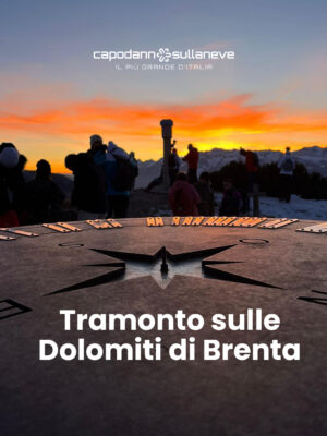 Tramonto sulle Dolomiti di Brenta: suggestiva ciaspolata panoramica con guida