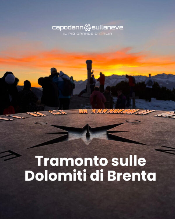 Tramonto sulle Dolomiti di Brenta: suggestiva ciaspolata panoramica con guida