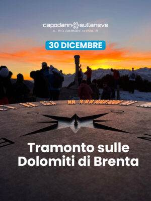 Tramonto sulle Dolomiti di Brenta: suggestiva ciaspolata panoramica con guida - 30 dicembre