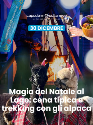 Magia di Natale al Lago: cena tipica, trekking con gli alpaca e musica live