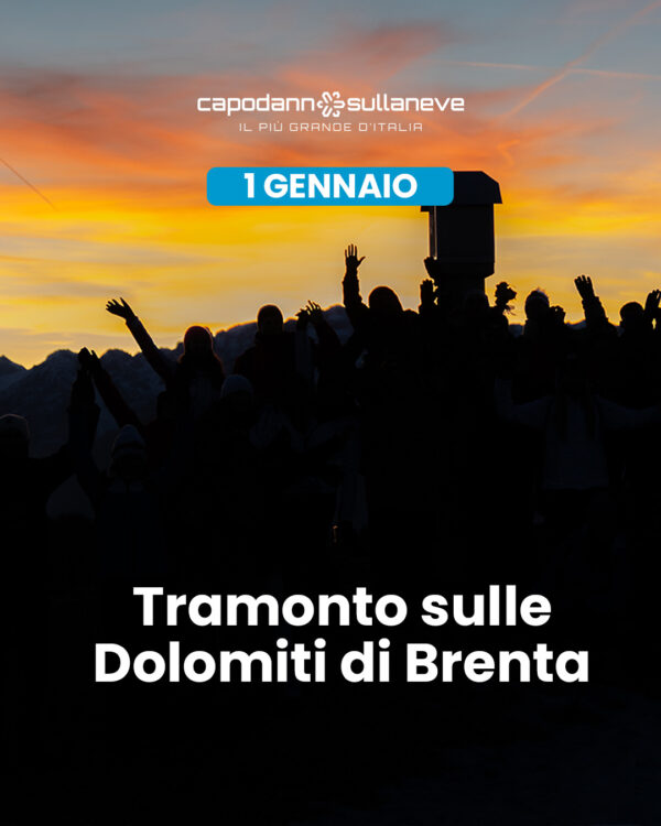 Tramonto sulle Dolomiti di Brenta: suggestiva ciaspolata panoramica con guida - 1 gennaio