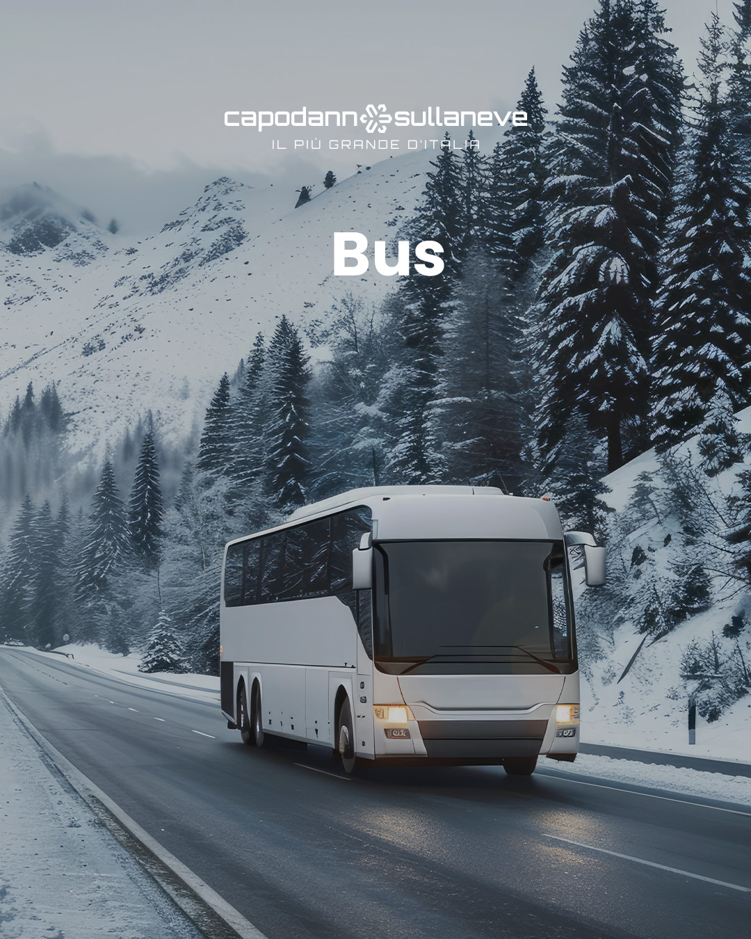 Linea A Bus da Cles-Dermulo-Coredo-Smarano per Snow Party di Capodanno